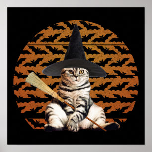 Poster Cat Halloween