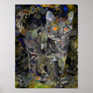 Poster Cat malin