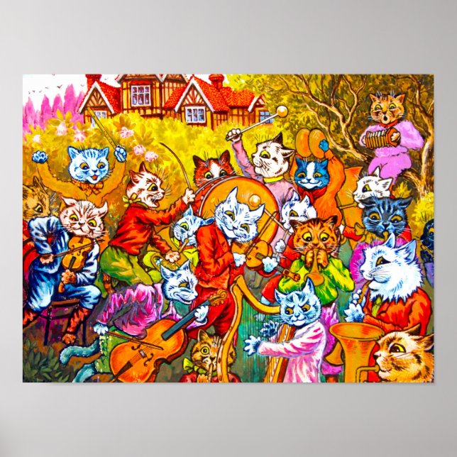 Poster Cat Musical Band (Devant)