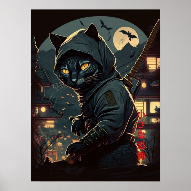 Poster Cat Ninja - Petite Terreur (Devant)