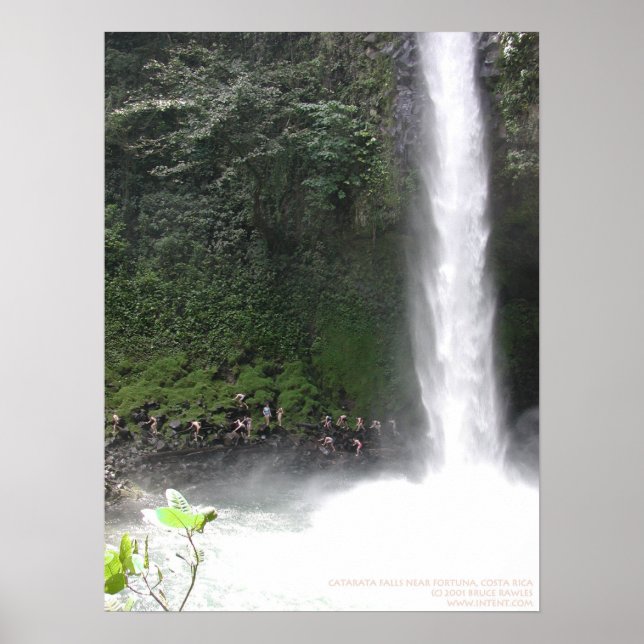 Poster Catarata Falls près de Fortuna, Costa Rica (Devant)