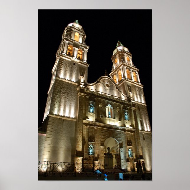 Poster Catedral de Campeche (Devant)