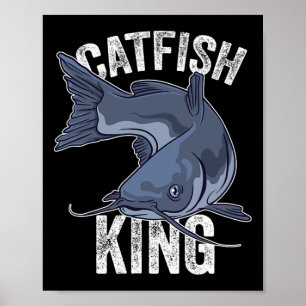 Poster Catfish King Catfish Pêche pêche