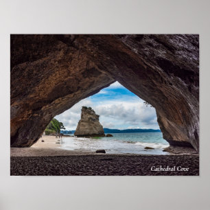 Poster Cathedral Cove, La réserve marine de Whanganui-A-H