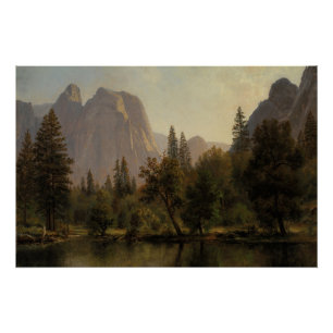 Poster Cathedral Rocks, Yosemite Valley Albert Bierstadt