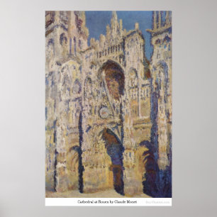 Poster Cathédrale à Rouen par Claude Monet