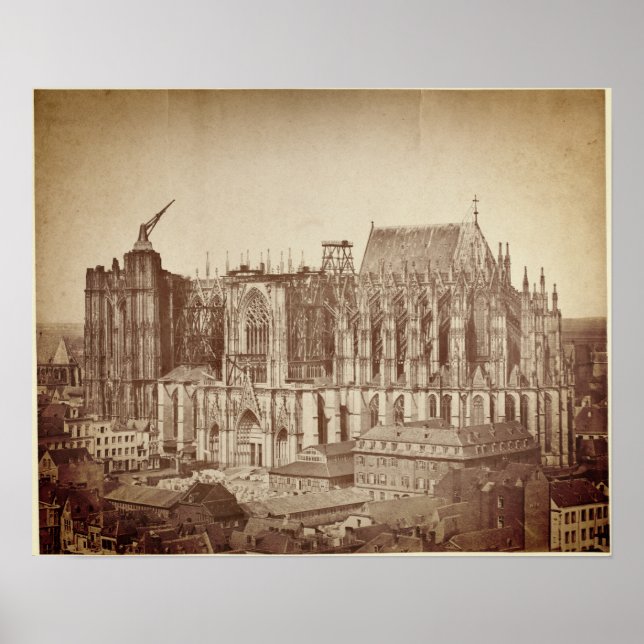 Poster Cathédrale Cologne 1855 (Devant)