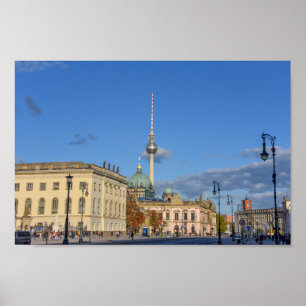 Poster Cathédrale de Berlin, Tour de Télévision, Allemagn