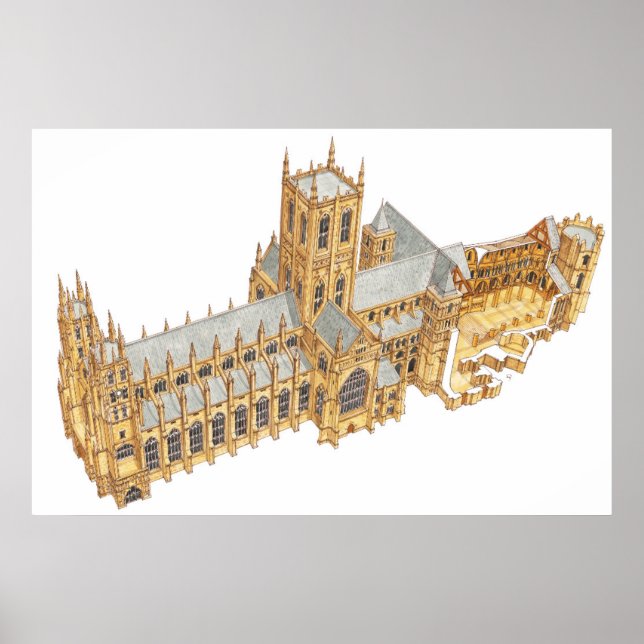 Poster Cathédrale de Canterbury. Grande-Bretagne (Devant)
