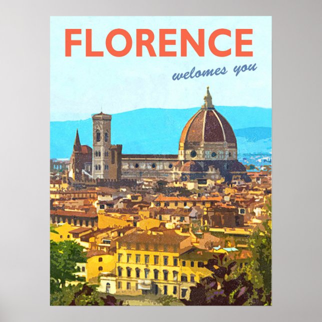 Poster Cathédrale de Florence, Duomo Père Noël Maria Del  (Devant)