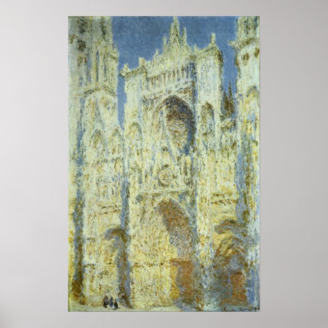 Poster Cathédrale de Rouen Façade Ouest Lumière du soleil (Devant)