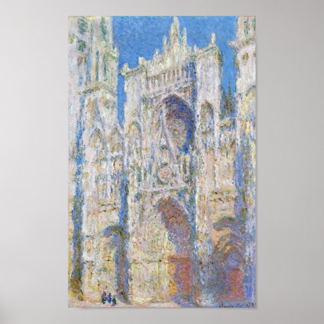 Poster Cathédrale de Rouen (lumière du soleil), Monet (Devant)