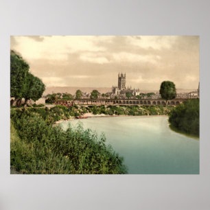 Poster Cathédrale II, Gloucestershire, Angleterre de