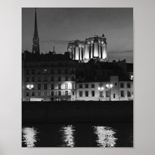 Poster Cathédrale Notre-Dame de l'affiche de la Seine