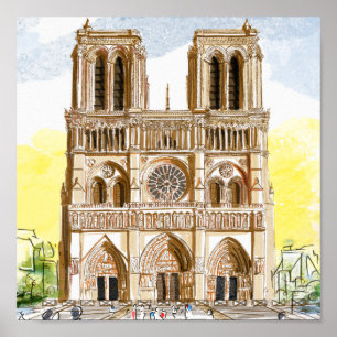Poster Cathédrale Notre-Dame de Paris