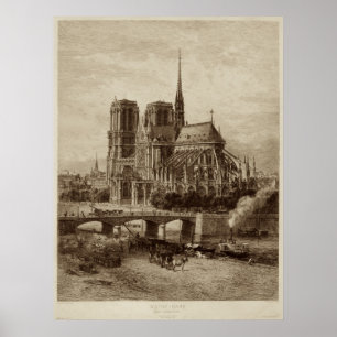 Poster Cathédrale Notre-Dame de Paris