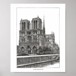Poster Cathédrale Notre-Dame de Paris