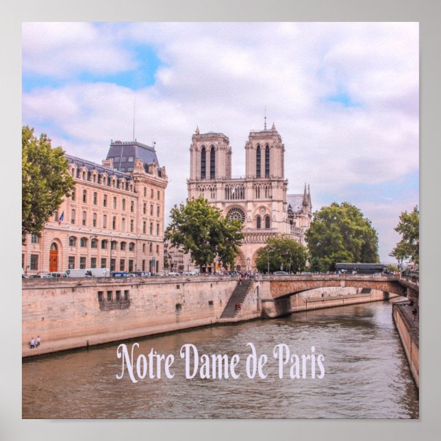 Poster Cathédrale Notre Dame de Paris France (Devant)