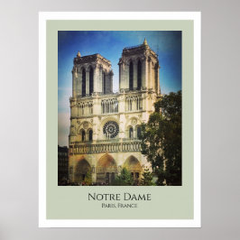 Poster Cathédrale Notre-Dame, Paris, France