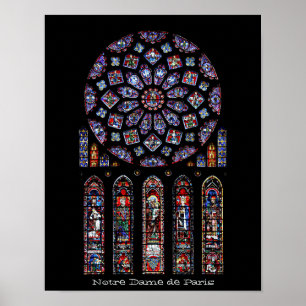 Poster Cathédrale Notre-Dame Rose Nord