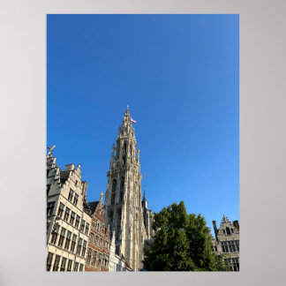 Poster Cathédrale OLV pendant les célébrations de RAFC 20