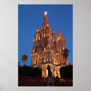 Poster Cathédrale Ornementale Lumineuse De Nuit