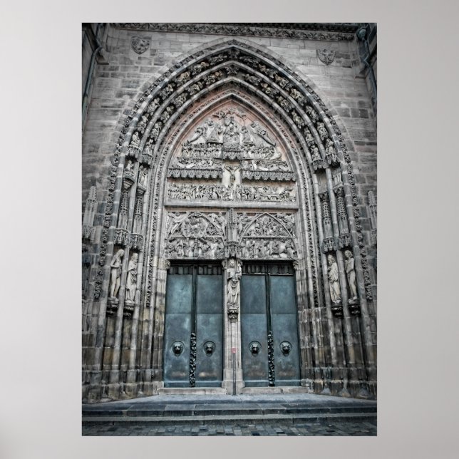 Poster Cathédrale Saint-Lorenz - Nuremberg, Allemagne Pos (Devant)