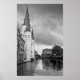 Poster Cathédrale Saint-Louis Jackson Carré Nouvelle-Orlé