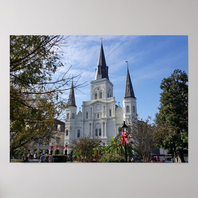 Poster Cathédrale Saint-Louis - Quartier français, Nouvel (Devant)