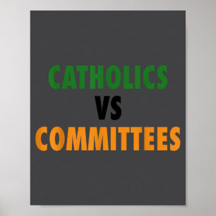 Poster Catholiques contre comités