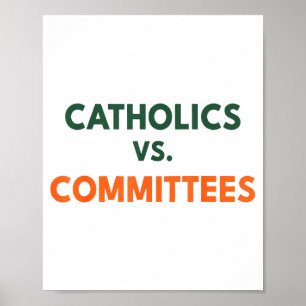 Poster Catholiques contre comités