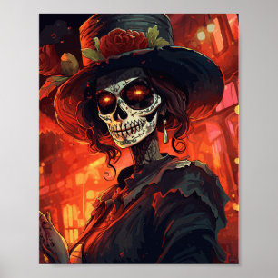 Poster Catrina de La Calavera