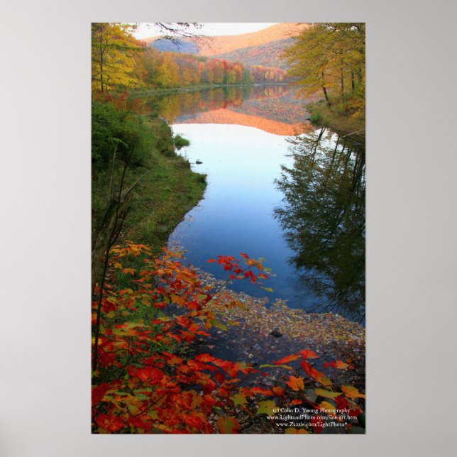 Poster Catskill Autumn Paradise Canvas Imprimer (Devant)