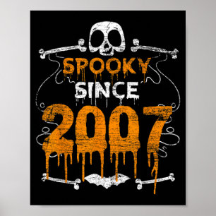 Poster Cauchemar depuis 2007 Cadeaux d'anniversaire Hallo