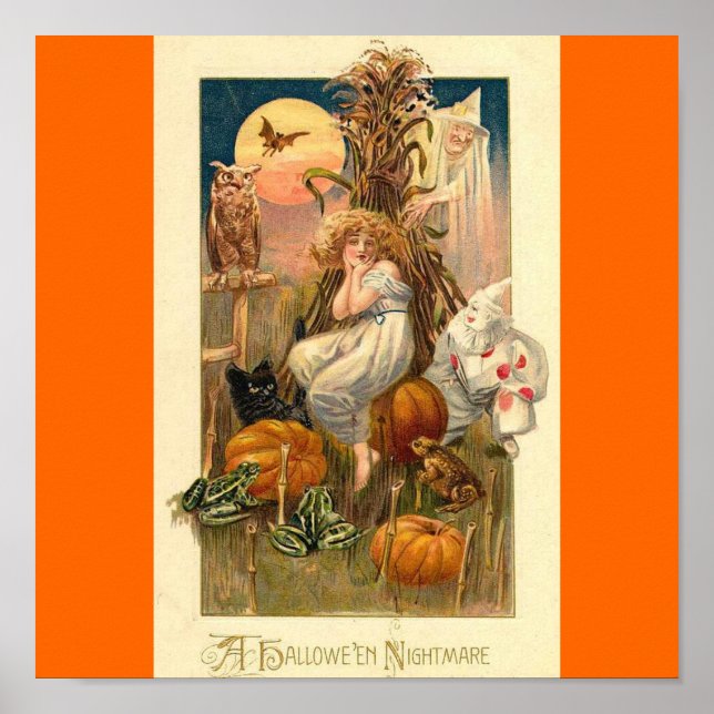 Poster cauchemar d'halloween (Devant)