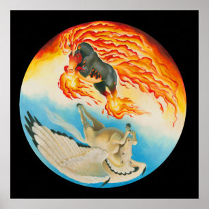 Poster Cauchemar et Mesa Pegasus Yin Yang