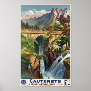 Poster Cauterets Le Pont d'Espagne