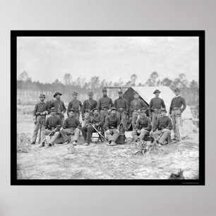 Poster Cavalerie de l'Indiana à Pétersbourg, VA 1864