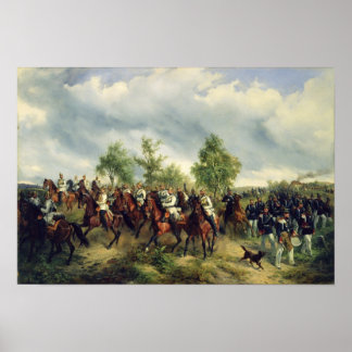 Poster cavalerie prussienne en expédition