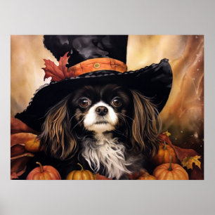 Poster Cavalier King Charles Spaniel Halloween