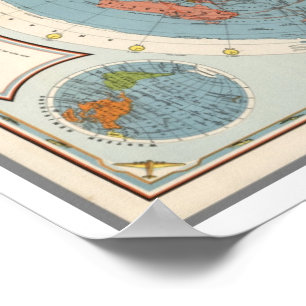 Poster CBS American School of the Air   Carte du monde