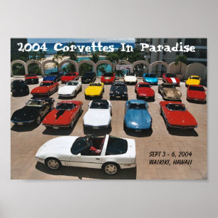 Poster CCOH Corvettes Au Paradis 2004