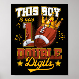 Poster Ce Garçon Est Maintenant 10 Chiffres Double Footba