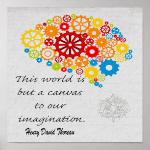 Poster Ce monde n'est qu'une toile de notre imagination
