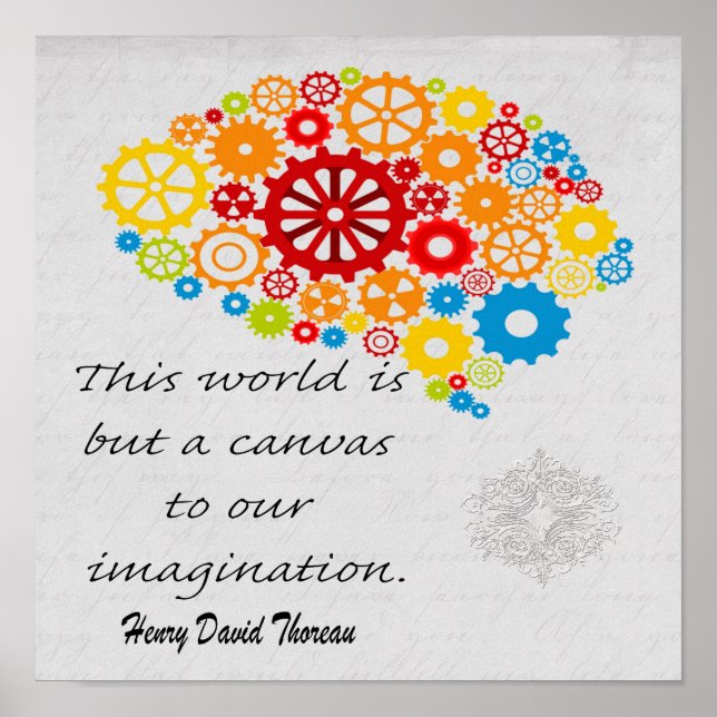 Poster Ce monde n'est qu'une toile de notre imagination (Devant)