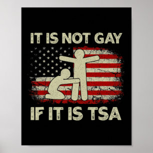Poster Ce n'est pas gay si c'est la sécurité de la TSA Vi