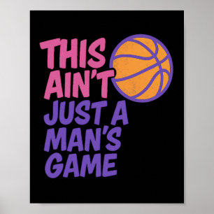 Poster Ce n'est pas juste un jeu d'hommes Women's Sketll