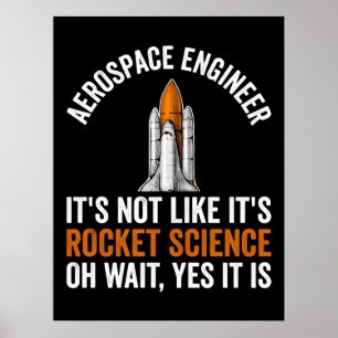 Poster Ce n'est pas la science des fusées oh attends la f