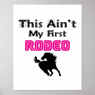 Poster Ce n'est pas mon premier rodéo (rose)