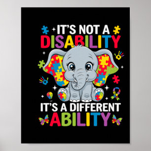 Poster Ce n'est pas un handicap, c'est une capacité diffé
